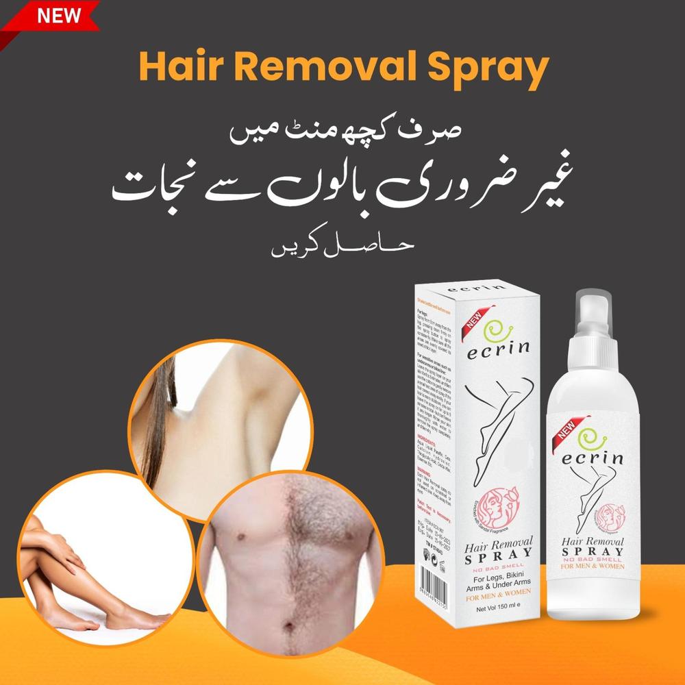 Ecrin Hair Removal Spray 150ml Smooth Legs Bikini Arms Underarms
