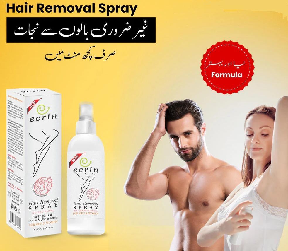 Ecrin Hair Removal Spray 150ml Smooth Legs Bikini Arms Underarms