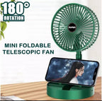 Rechargable Portable Electric Mini Fan Foldable Telescopic Fan