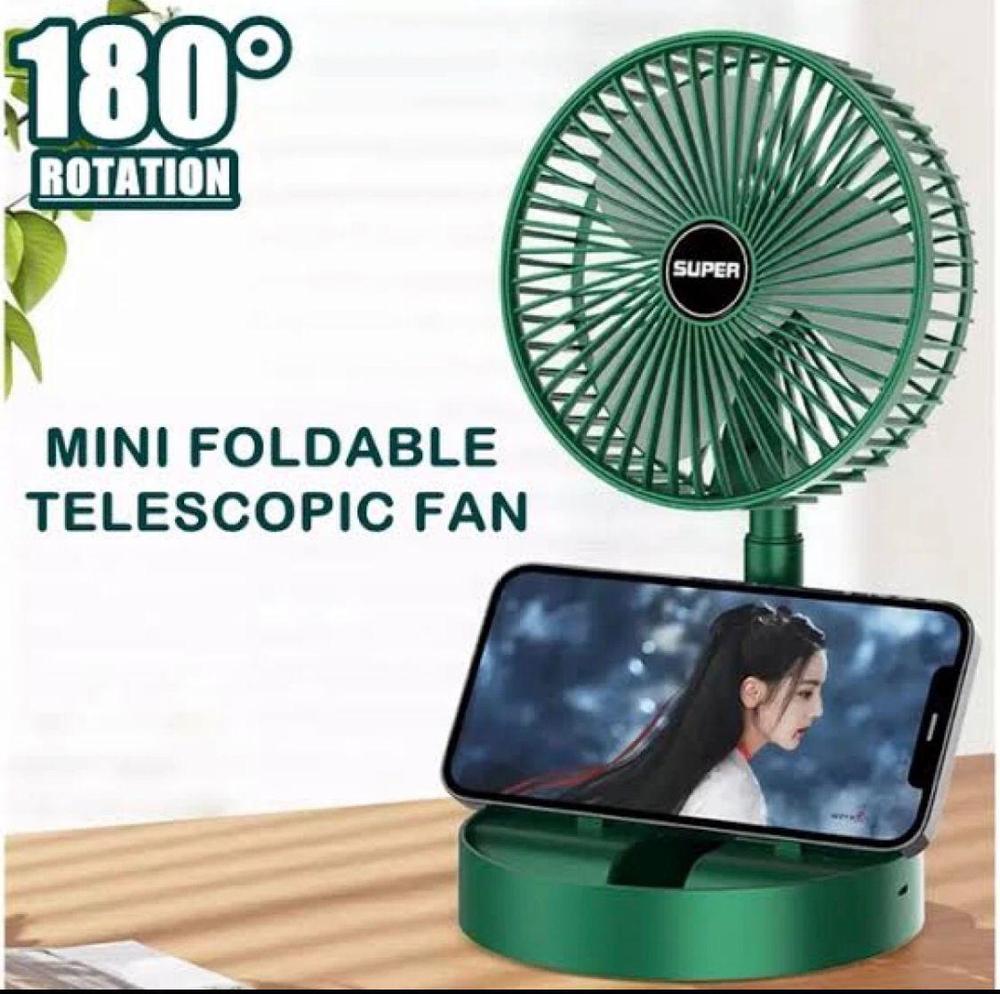 Rechargable Portable Electric Mini Fan Foldable Telescopic Fan