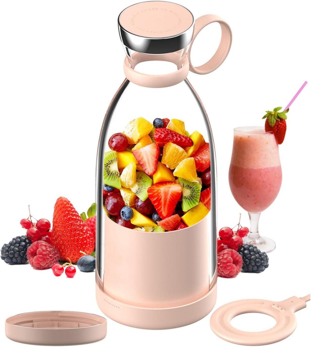 USB Chargeable Juicer Blender 6 Blades 1000ml - Portable Juicer
