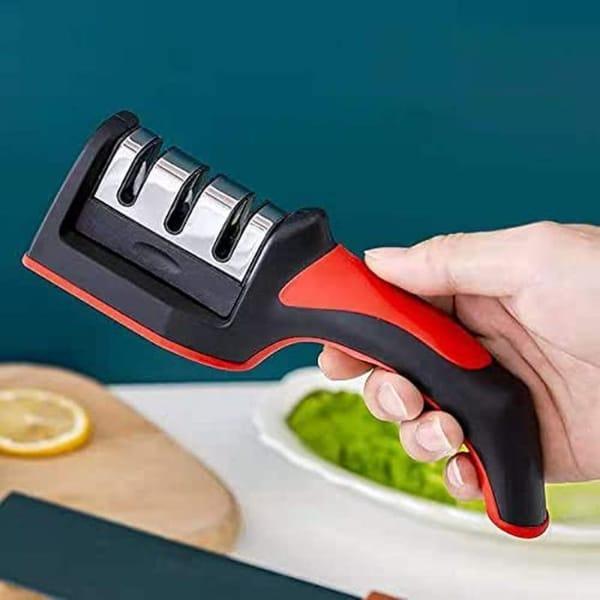 Household Knife Sharpener Kitchen Multi Functional Three Section Cutter Diamond Cutter Sharpening