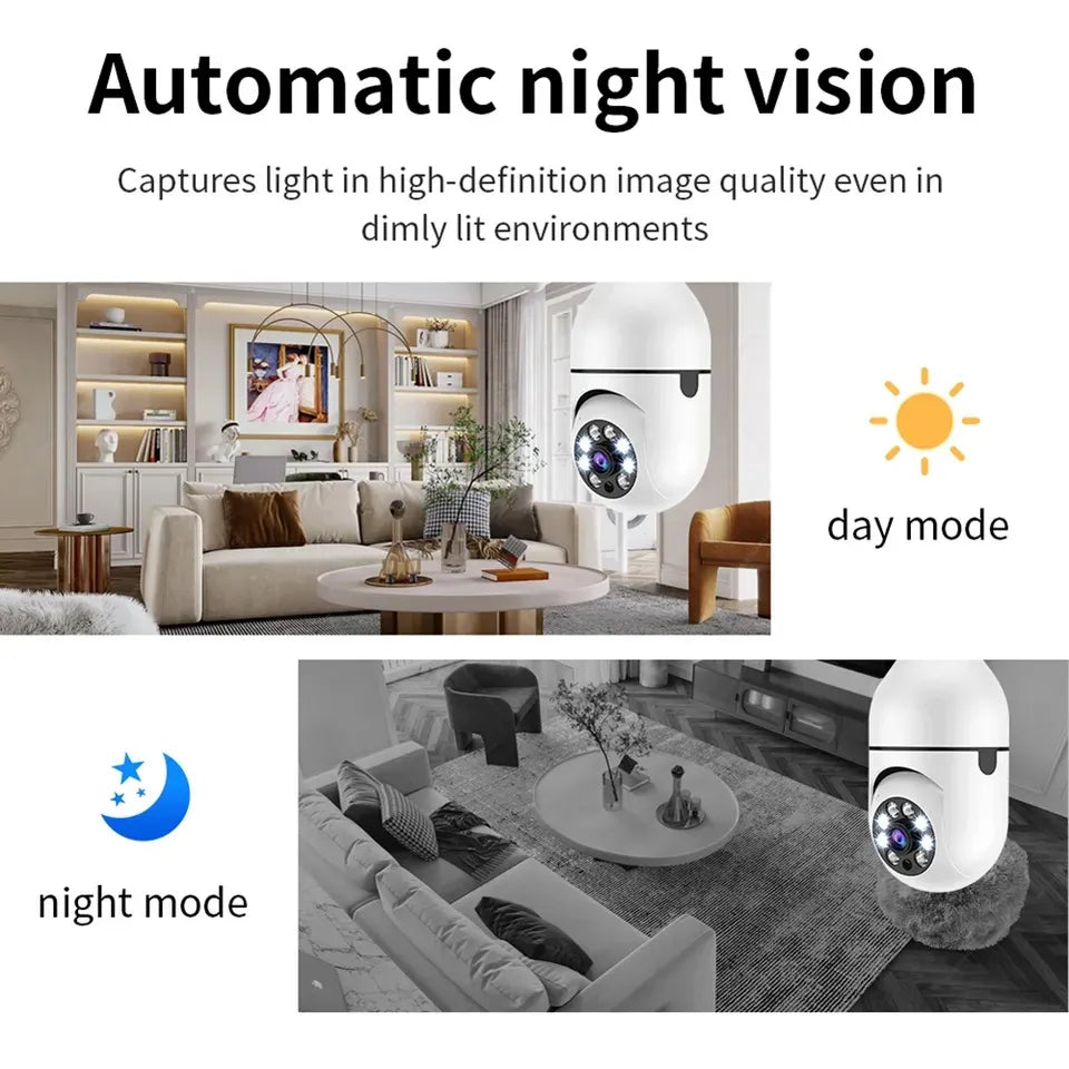 CCTV 1080P Full HD CCTV Camera CCTV Camera Wifi Smart Camera Wifi Camera Home Security Camera Smart Camera Wifi CCTV Wifi Camera Blub Socket Security Camera For Home