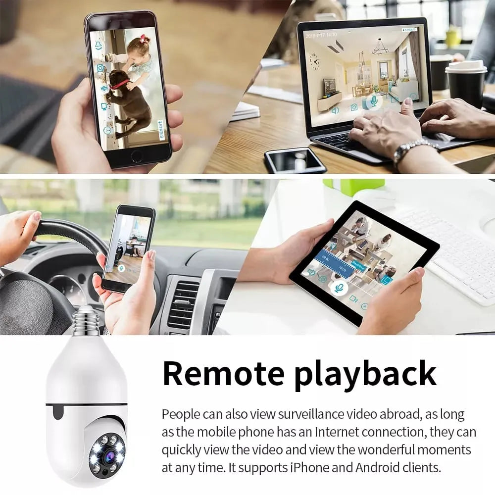 CCTV 1080P Full HD CCTV Camera CCTV Camera Wifi Smart Camera Wifi Camera Home Security Camera Smart Camera Wifi CCTV Wifi Camera Blub Socket Security Camera For Home