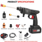 Hunted Hand  48V Wireless High Pressure Washer Gun Single Battery With Premium Box