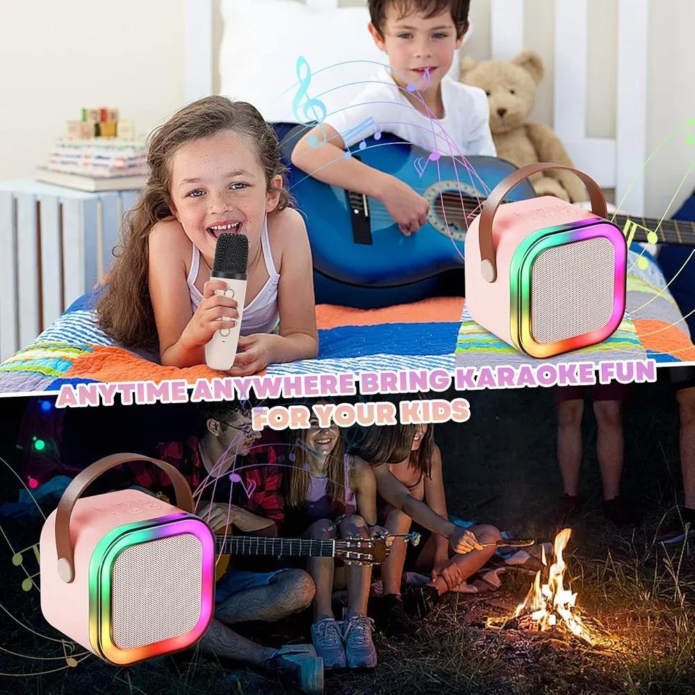 K12 Portable Speaker With Mic | Karaoke Microphone With Speaker | Portable Wireless Bluetooth Speaker
