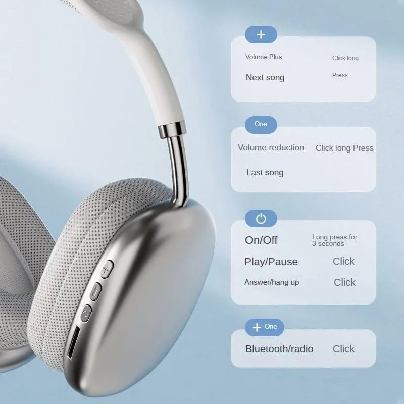 P9 Pro Max With Wireless charging spotted headphones