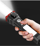 High-Power LED Flashlight  Rechargeable And Multifunctionals Water Proof With Power Bank