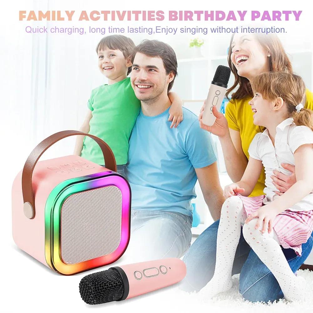 K12 Portable Speaker With Mic | Karaoke Microphone With Speaker | Portable Wireless Bluetooth Speaker
