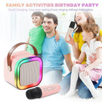 K12 Portable Speaker With Mic | Karaoke Microphone With Speaker | Portable Wireless Bluetooth Speaker