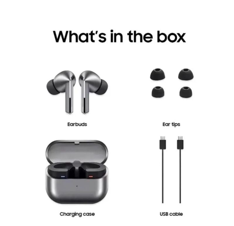 Samsung Galaxy Airbords pro 3 Premium wireless charging.