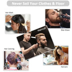 1PC Hair Cutting Cape, 3D Breathable Barber Cloak for Hair Dye, Foldable Waterproof Haircut Cloth for Home Salon Use