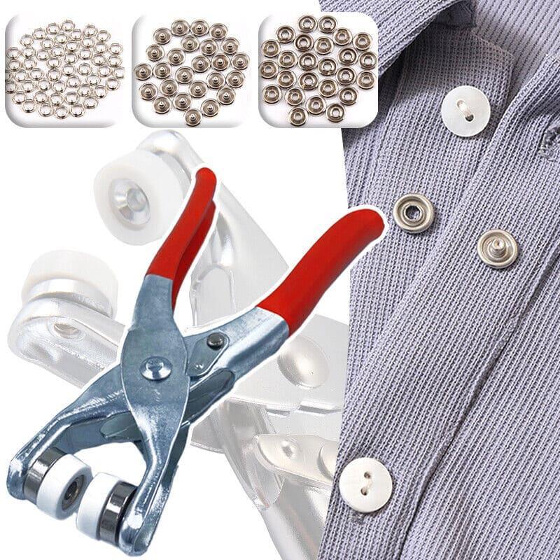 Metal Press Button Pliers Metal Sewing Prong Rings Buttons Clip Pliers DIY Clothes Tool for Sewing Leather Rivets Bags Clothes