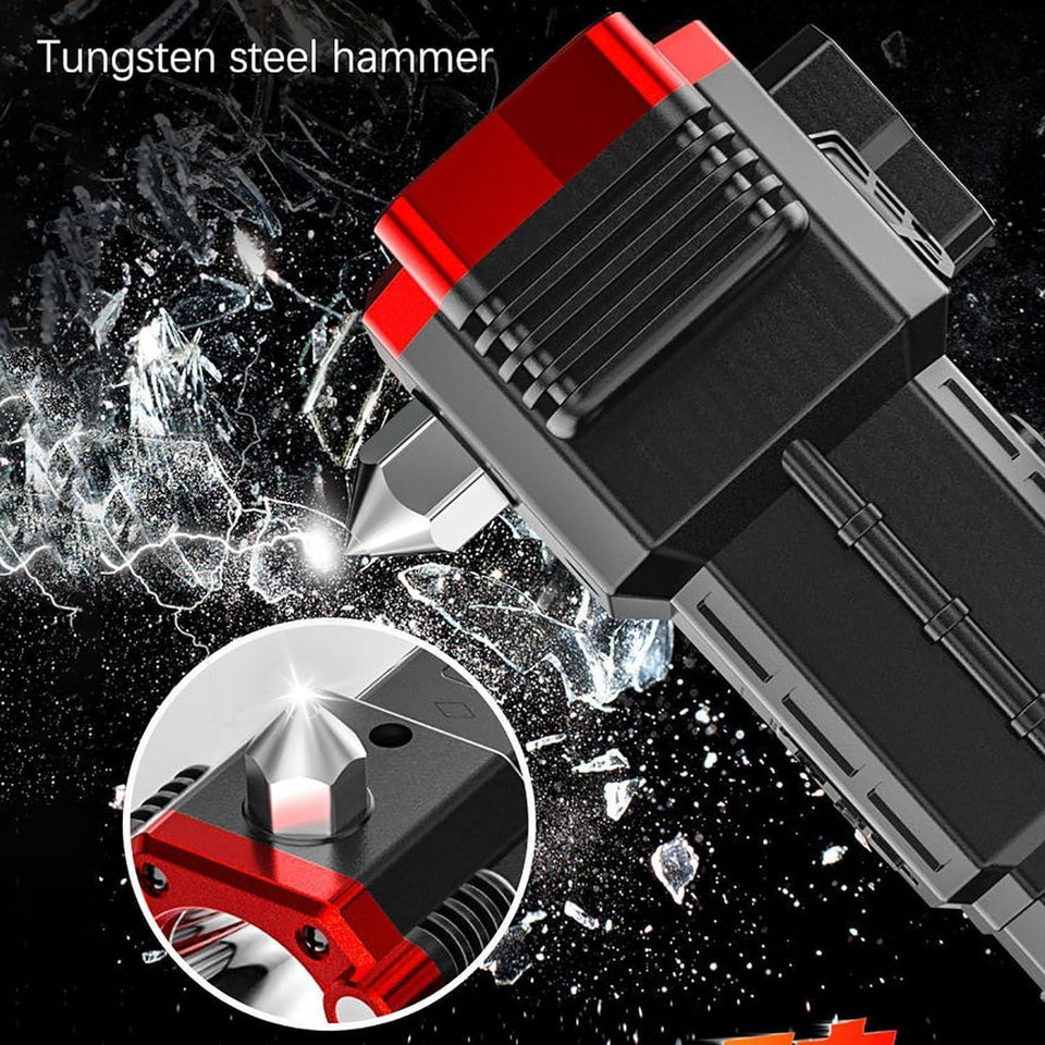 High-Power LED Flashlight  Rechargeable And Multifunctionals Water Proof With Power Bank