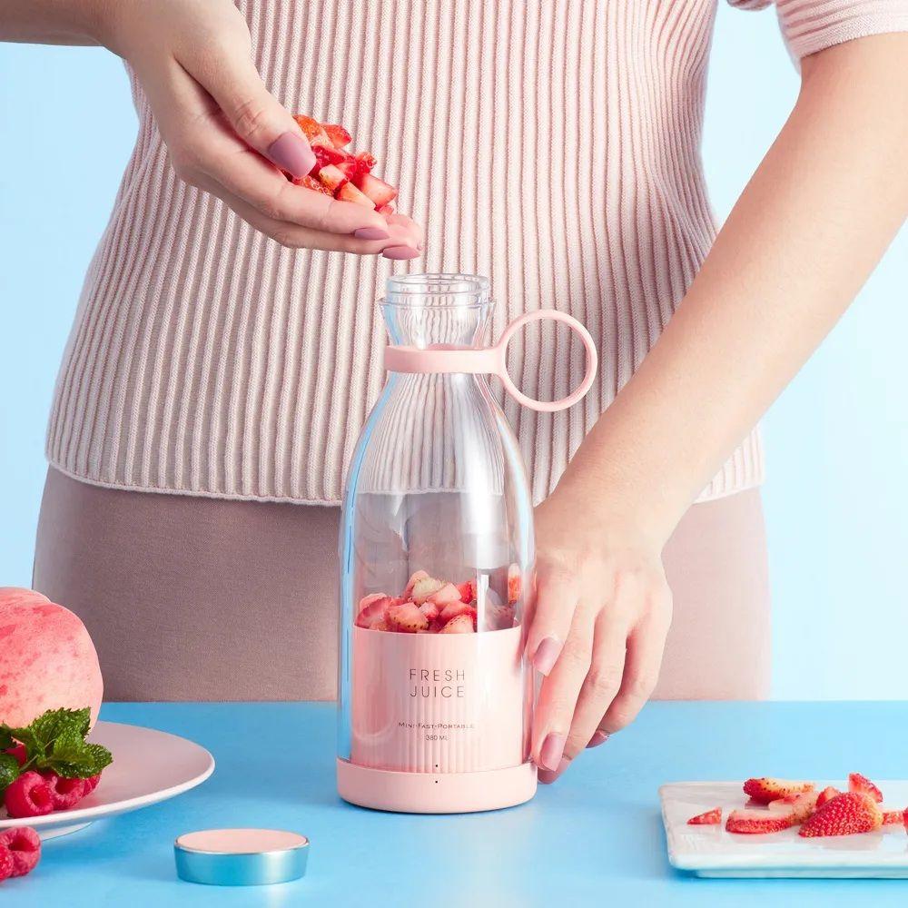 USB Chargeable Juicer Blender 6 Blades 1000ml - Portable Juicer