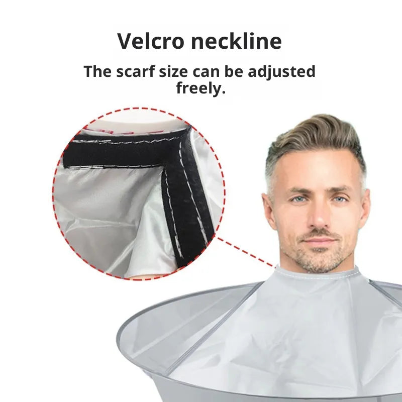 1PC Hair Cutting Cape, 3D Breathable Barber Cloak for Hair Dye, Foldable Waterproof Haircut Cloth for Home Salon Use